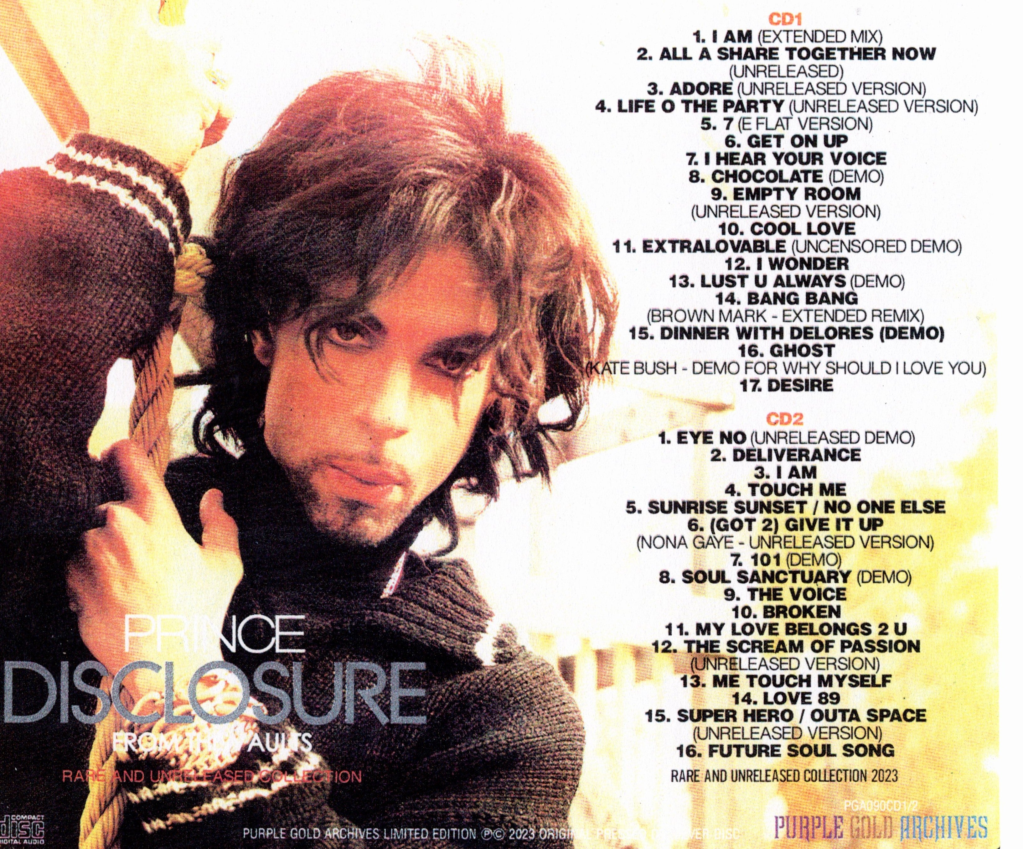 PRINCE - DISCLOSURE (CD)