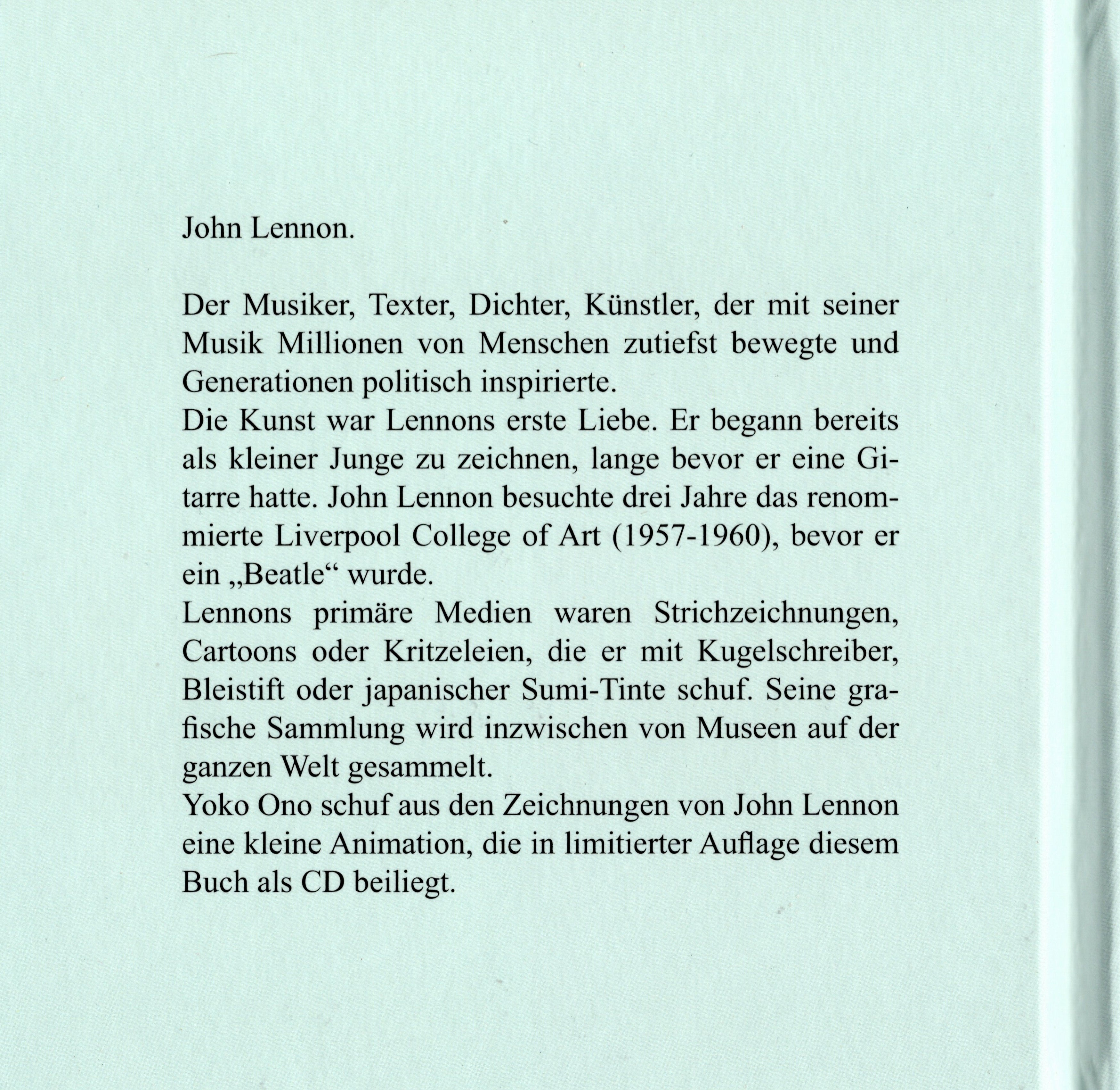JOHN LENNON SKETCHBOOK (BOOK & DVD)