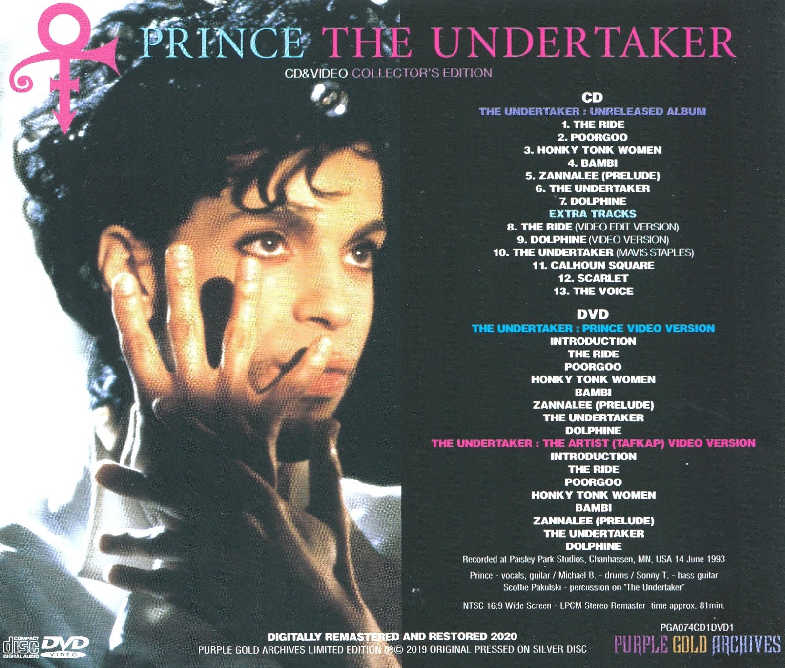 PRINCE - THE UNDERTAKER (CD&DVD)