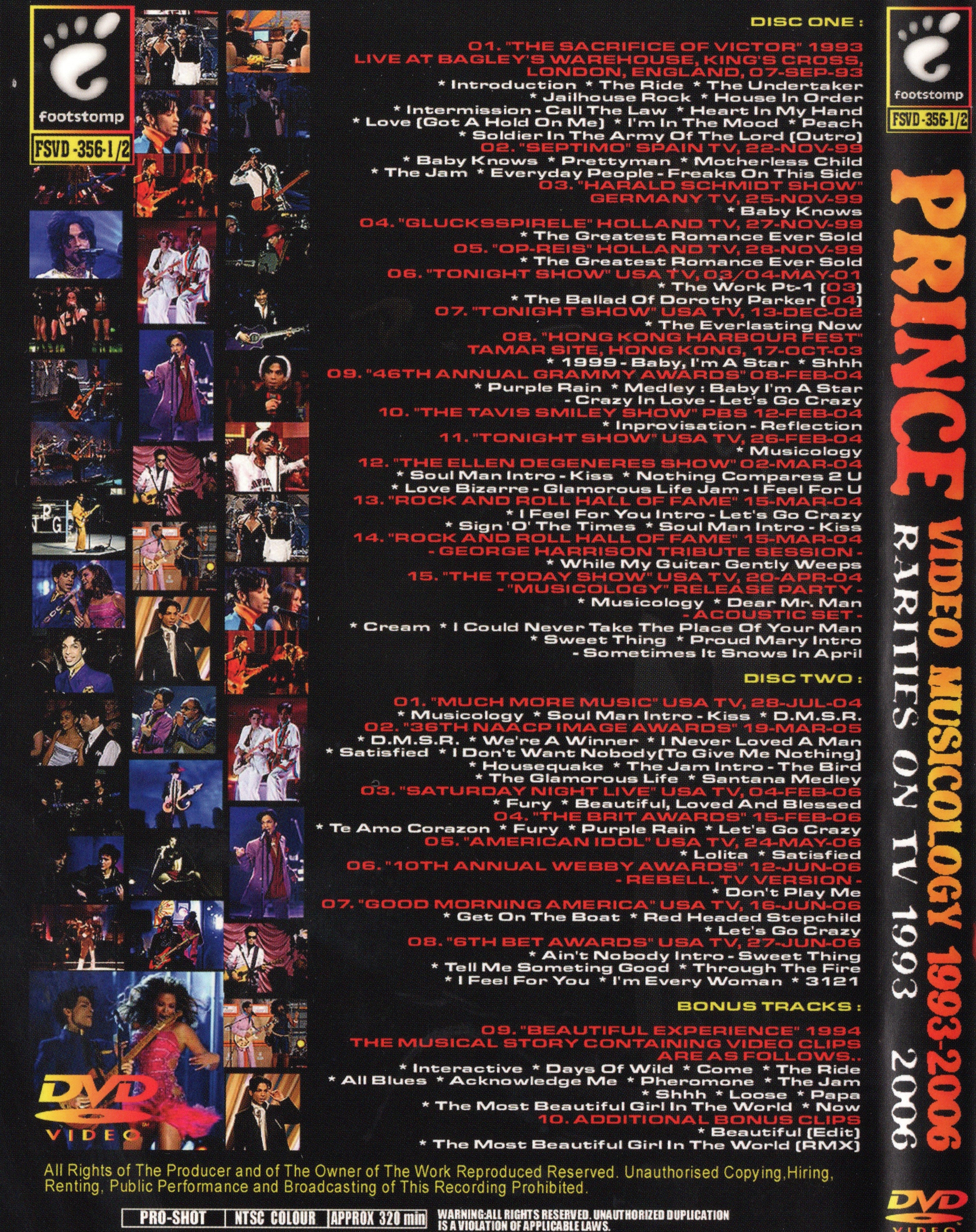 PRINCE - VIDEO MUSICOLOGY 1993-2006 (DVD)