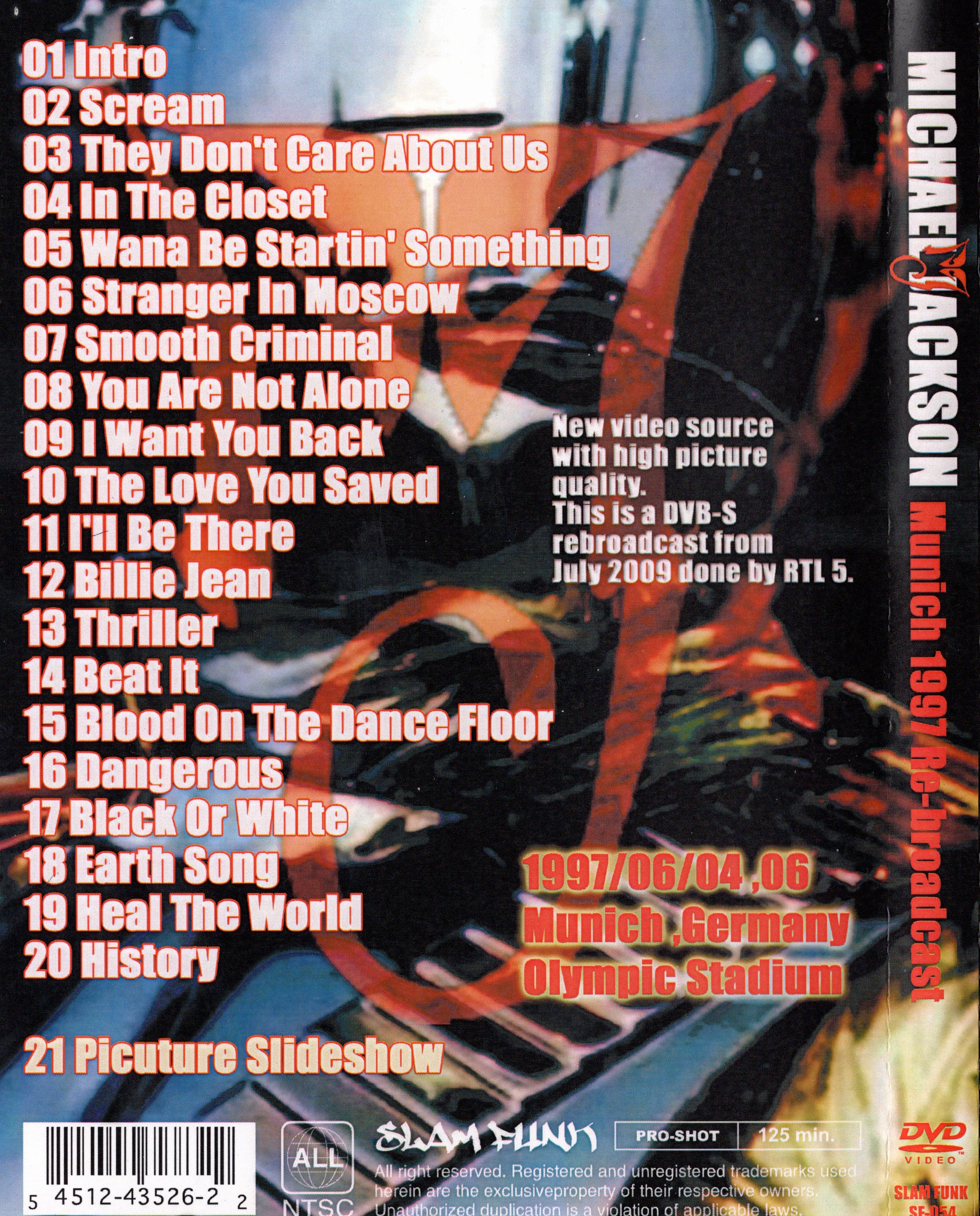 MICHAEL JACKSON - MÜNCHEN OLYMPIC STATION -GRATIS- (DVD)
