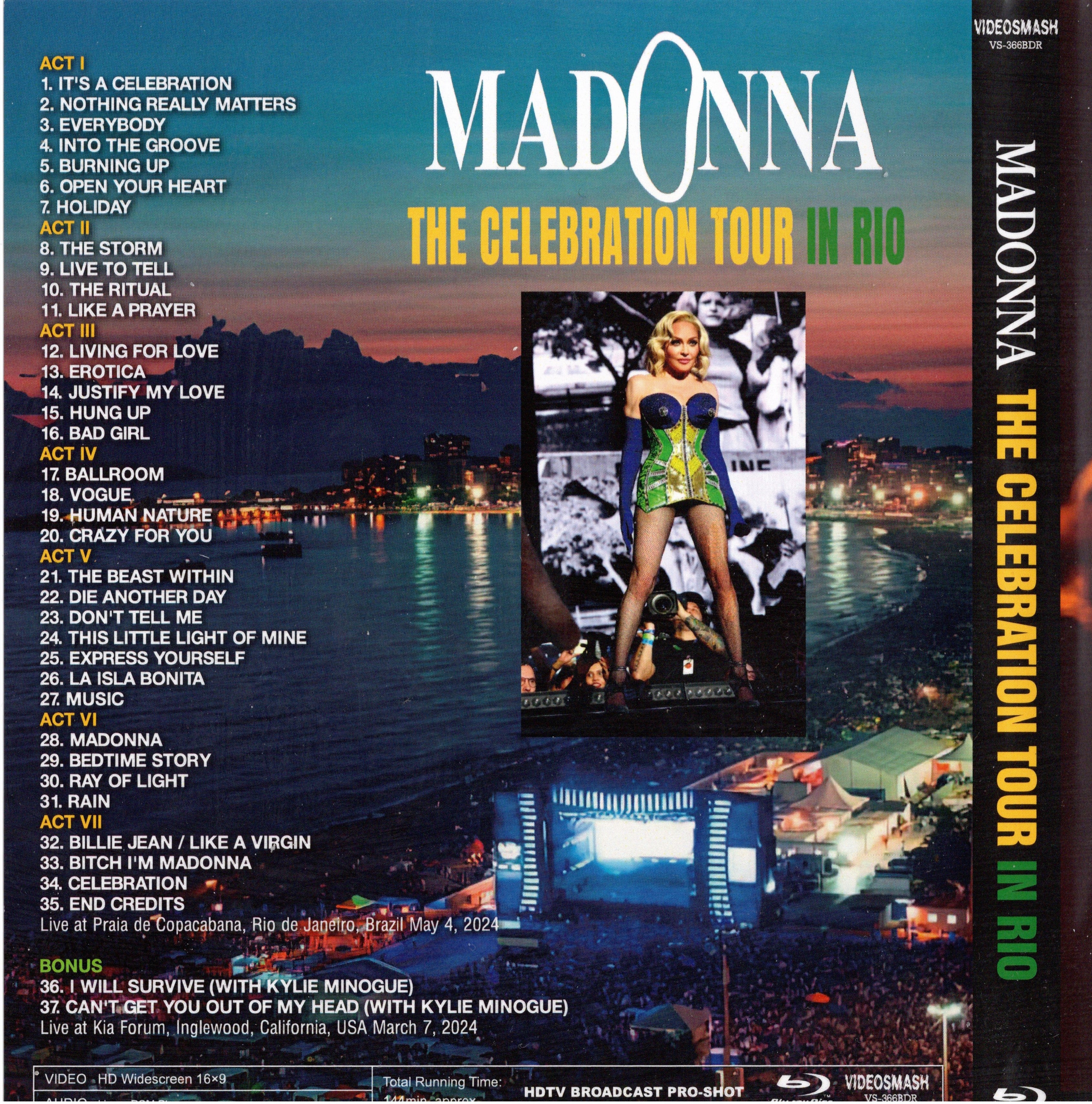 MADONNA - CELEBRATION TOUR IN RIO (BLURAY)