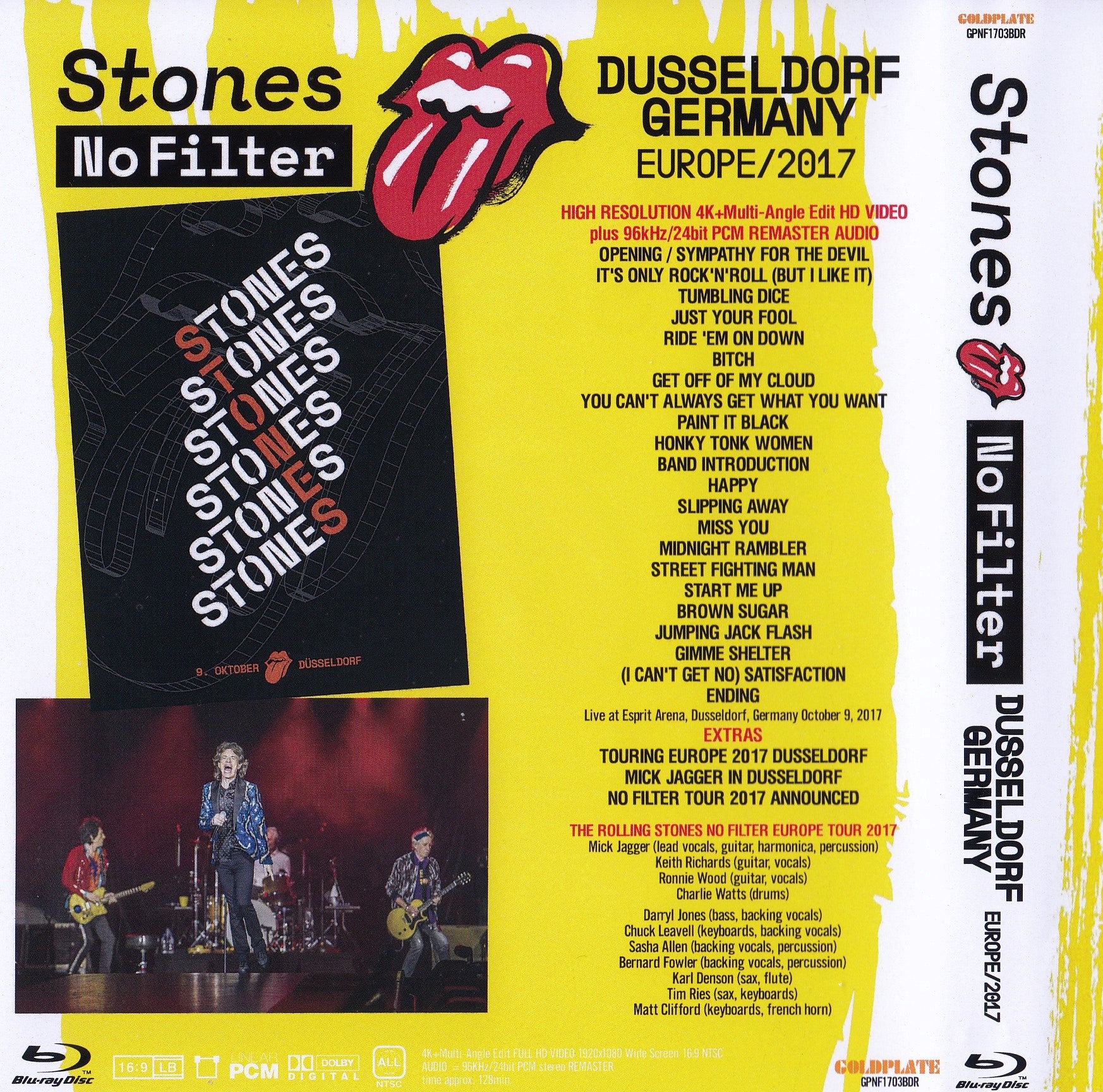 THE ROLLING STONES - DÜSSELDORF 2017      (BLURAY)