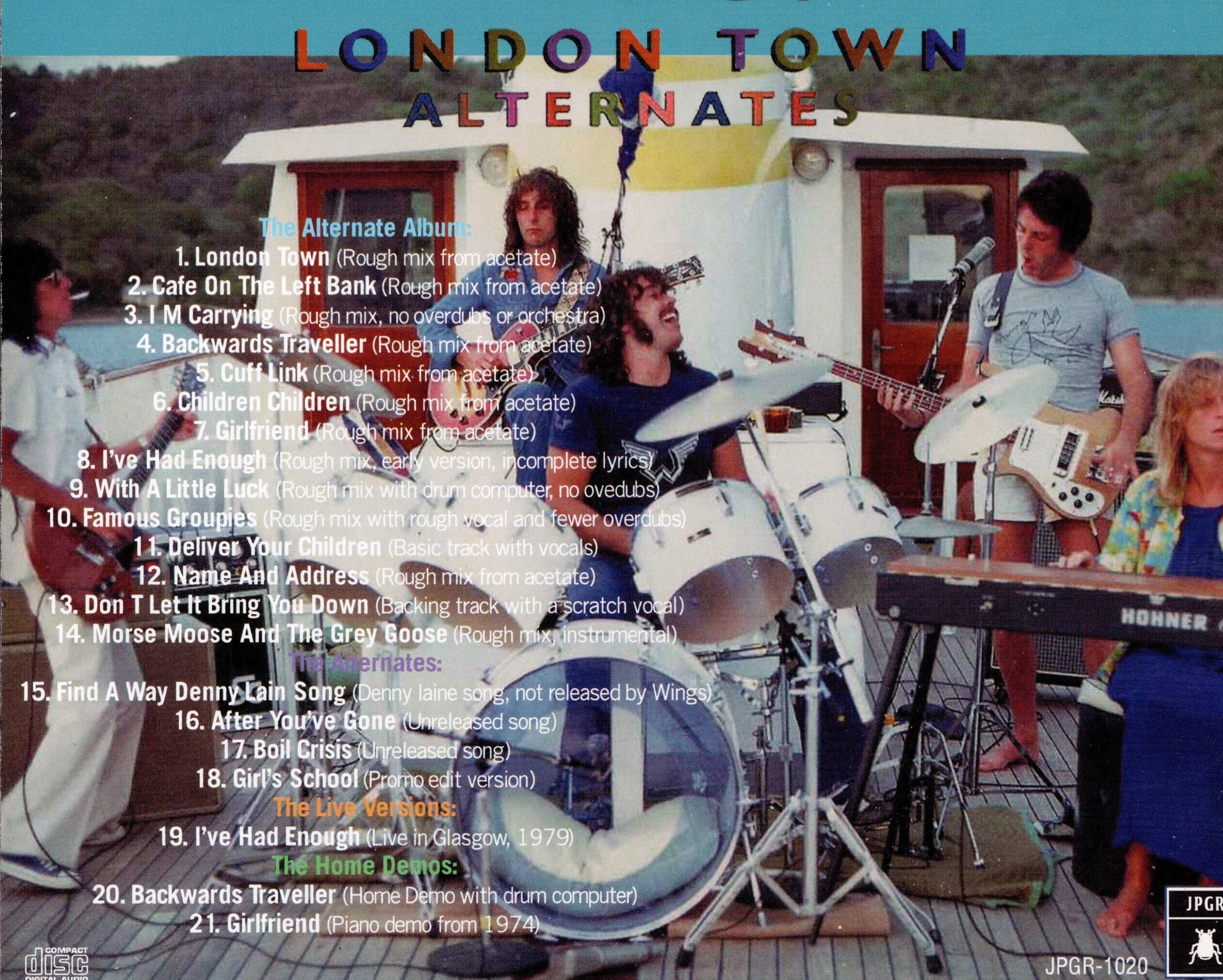 PAUL McCARTNEY & WINGS - ALTERNATE LONDON TOWN      (CD)