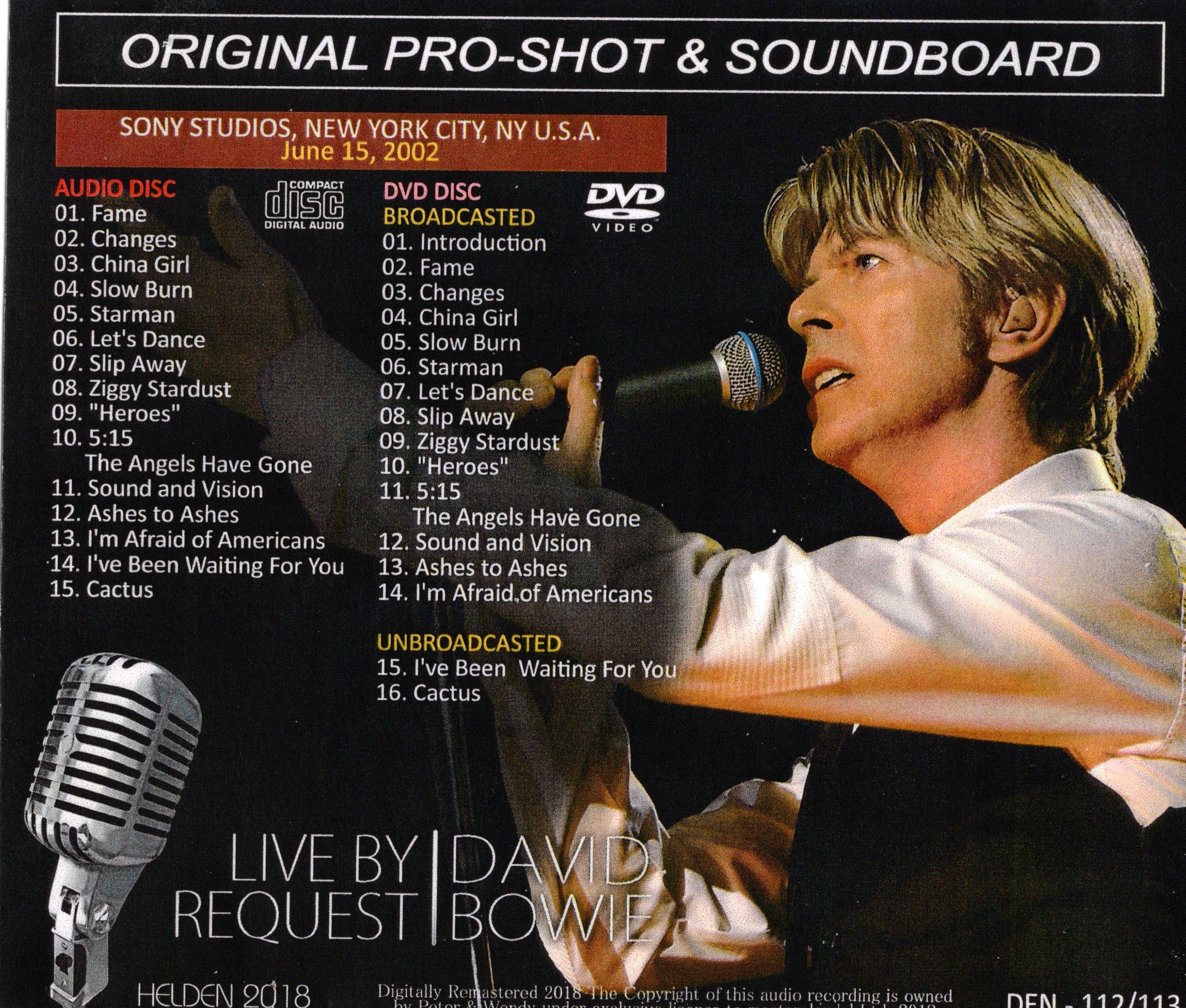 DAVID BOWIE - LIVE BY REQUEST      (DVD & CD)